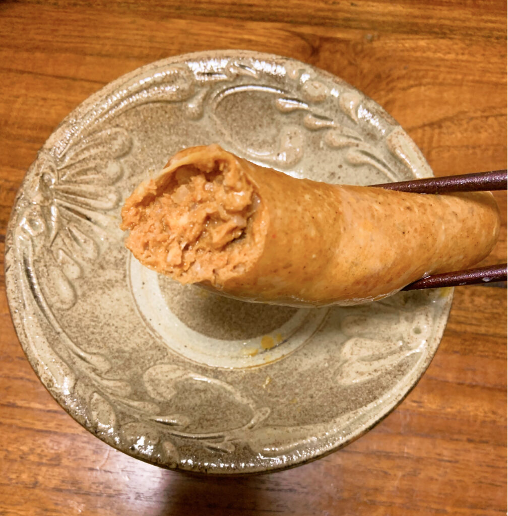 こだわり生フランク(スパイシー)実食