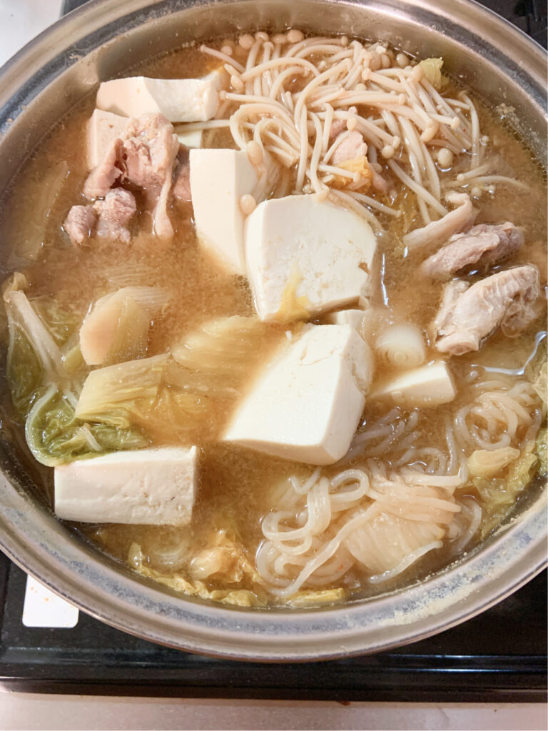 味噌鍋つゆ(ストレートタイプ)完成