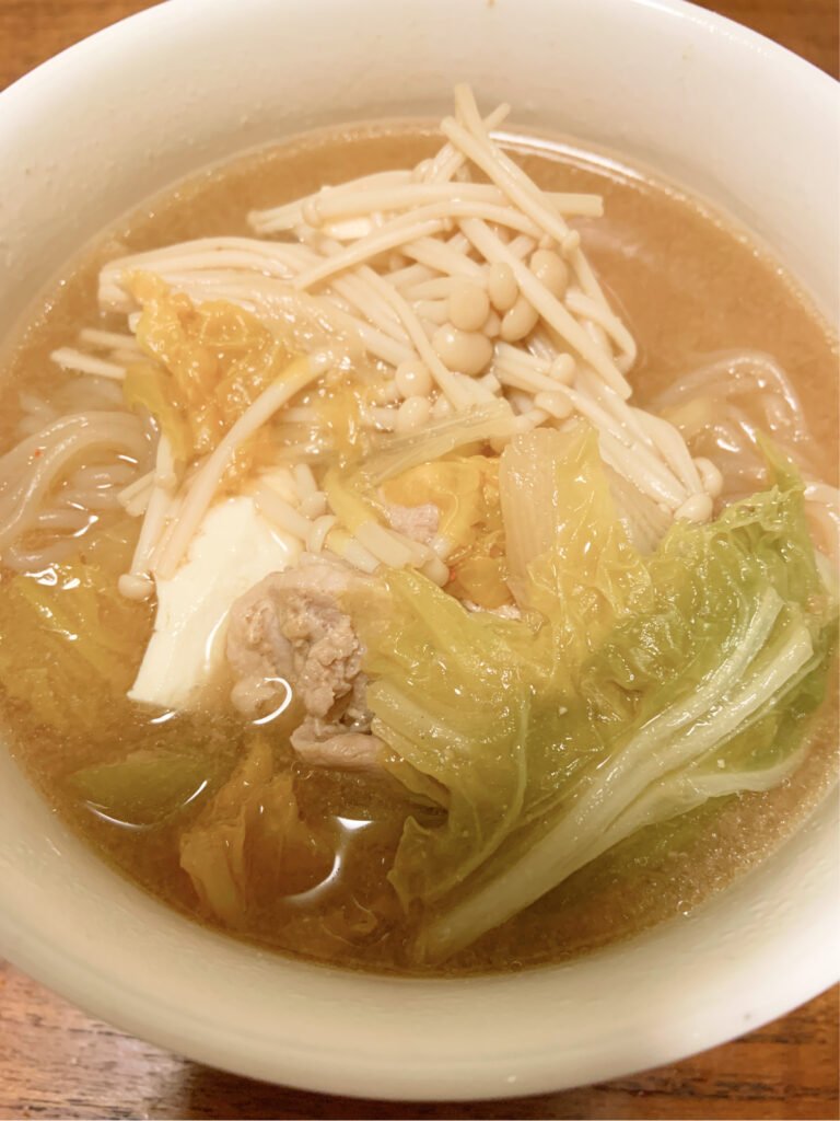 味噌鍋つゆ(ストレートタイプ)完成